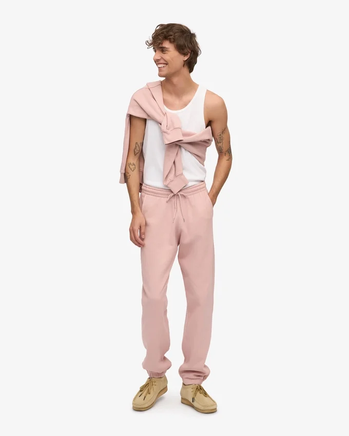 Ekologiska mjukisbyxor – blekt rosa