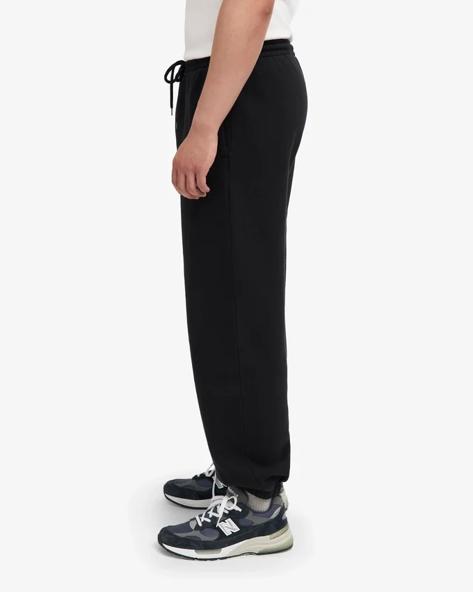 Ekologiska mjukisbyxor med avslappnad passform – Deep Black