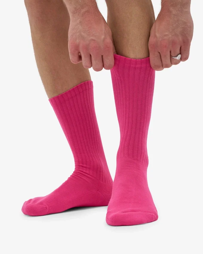 Ekologiska sportsstrumpor – Bubblegumrosa