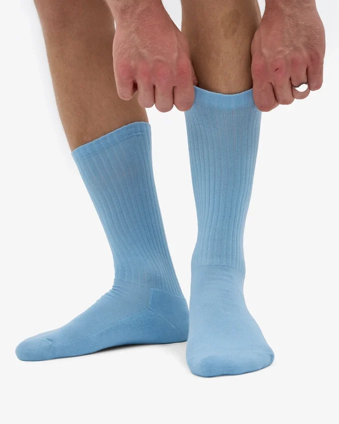 Ekologiska sportsstrumpor – Seaside Blue
