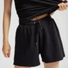 Ekologiska sweatshorts för dam – djupsvart