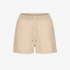 Ekologiska sweatshorts för dam – honungsbeige