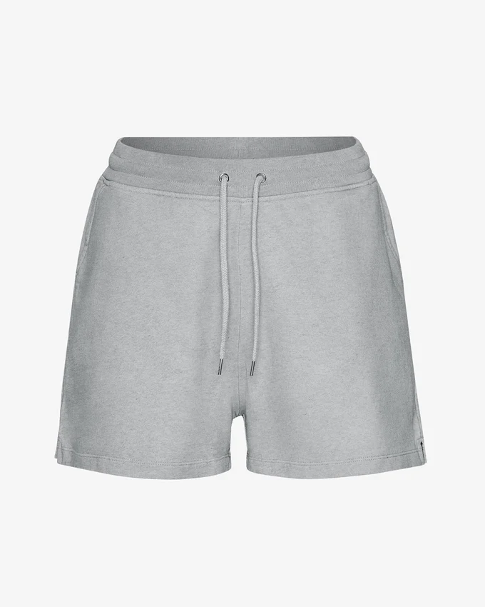 Ekologiska sweatshorts för dam – melerad grå