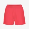 Ekologiska sweatshorts för dam – röd mandarin