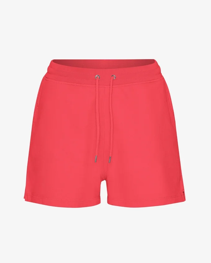 Ekologiska sweatshorts för dam – röd mandarin