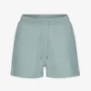 Ekologiska sweatshorts för dam – stålblå