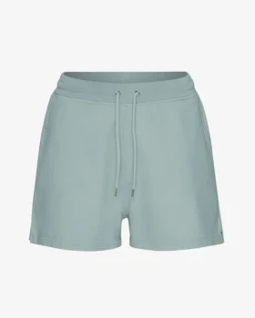 Ekologiska sweatshorts för dam – stålblå