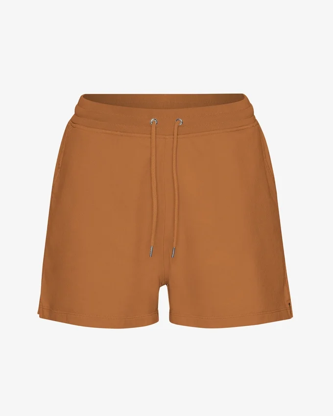 Ekologiska sweatshorts för damer – ingefärsbrun