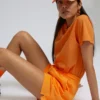 Ekologiska sweatshorts för dam – marinblå