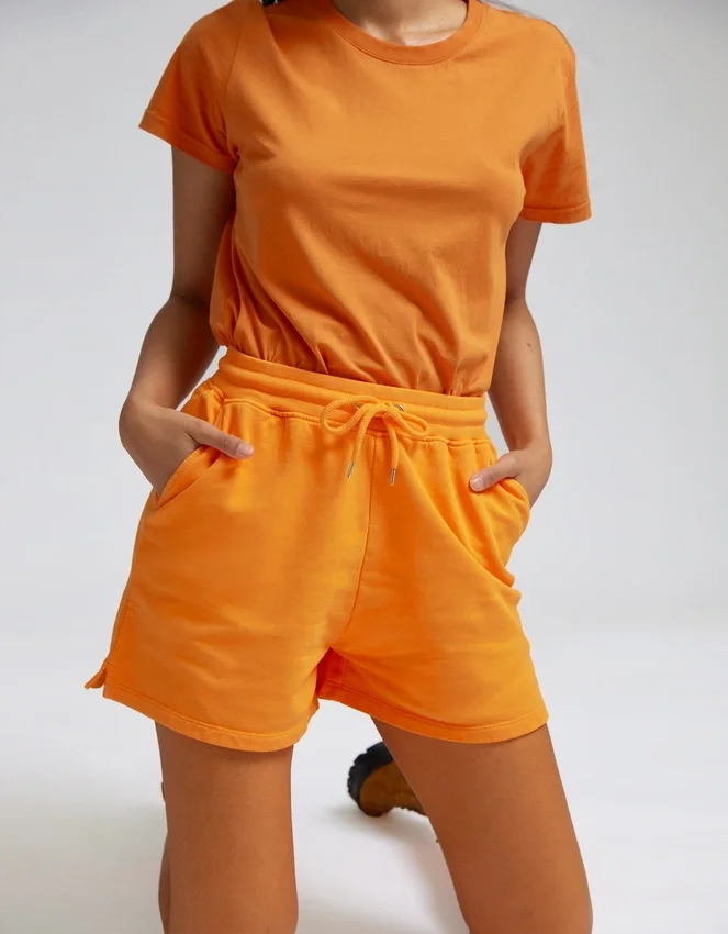 Ekologiska sweatshorts för dam – marinblå