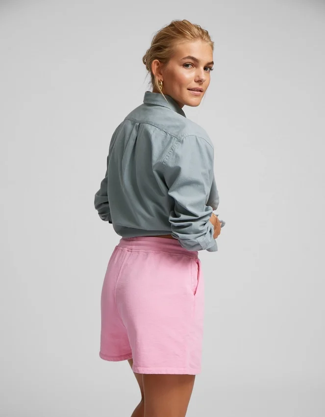 Damshorts i ekologisk tröjtyg – Sandstenorange