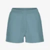 Ekologiska sweatshorts för damer – stenblå
