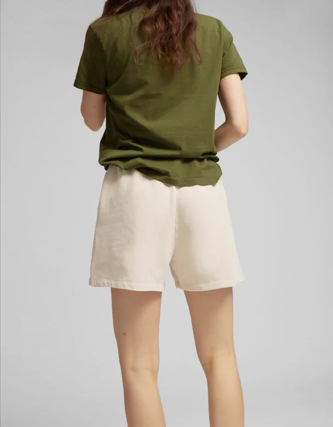 Ekologiska sweatshorts för dam – melerad grå