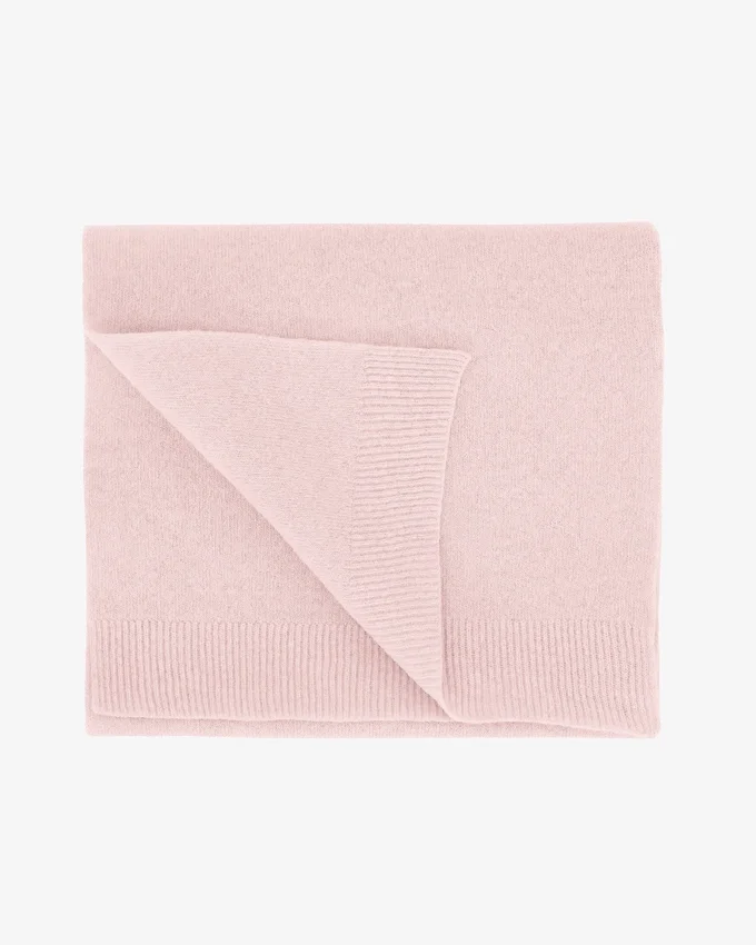 Halsduk i merinoull – blekt rosa