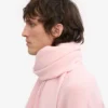 Halsduk i merinoull – blekt rosa