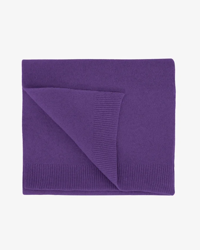 Halsduk i merinoull – ultraviolett