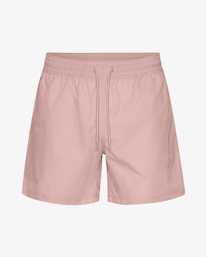 Klassiska badshorts – blekt rosa