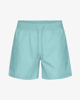 Klassiska badshorts – blågrön