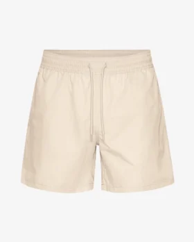 Klassiska badshorts – elfenbensvit
