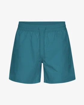Klassiska badshorts – havsgrön