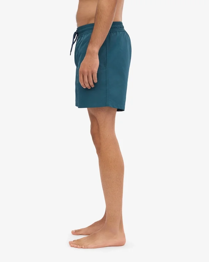 Klassiska badshorts – havsgrön