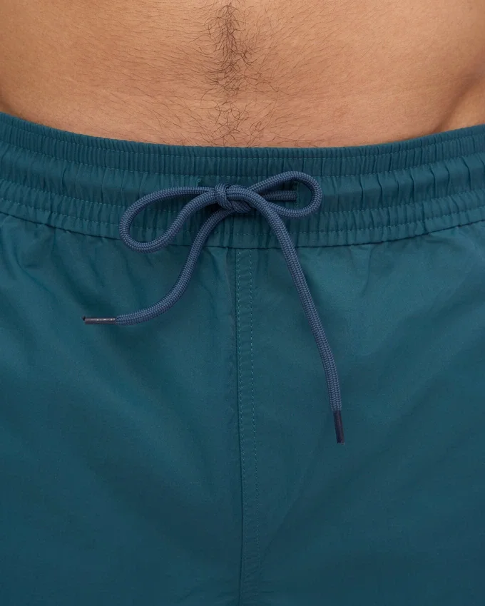 Klassiska badshorts – havsgrön