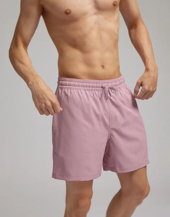 Klassiska badshorts – jaktgrön