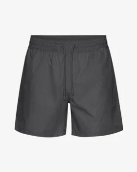 Klassiska badshorts – lavagrå