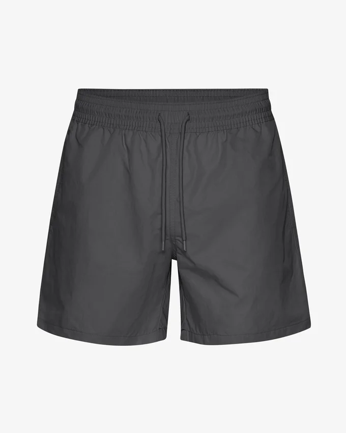 Klassiska badshorts – lavagrå