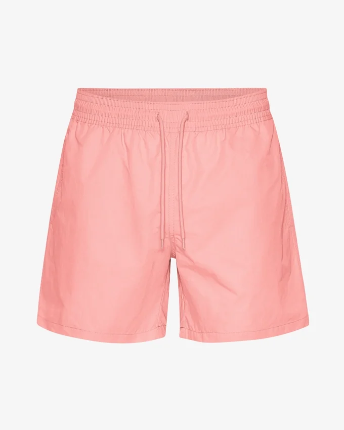 Klassiska badshorts – ljus korall
