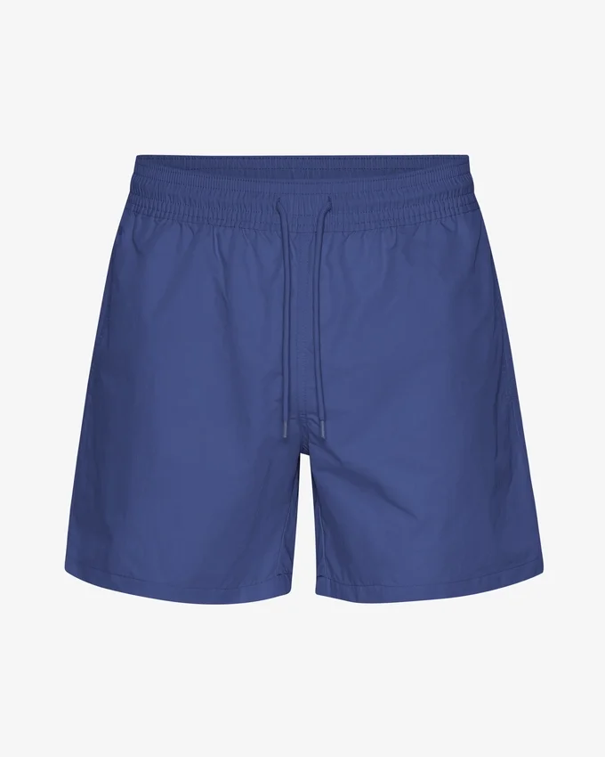 Klassiska badshorts – marinblå