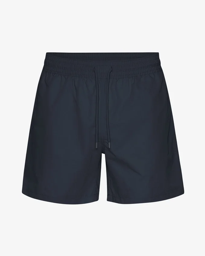 Klassiska badshorts – marinblå