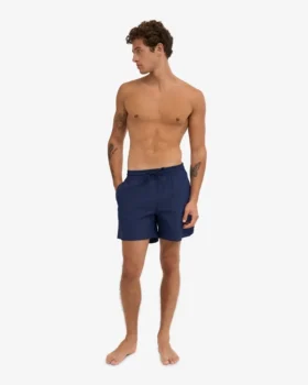 Klassiska badshorts – marinblå