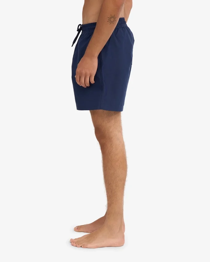 Klassiska badshorts – marinblå