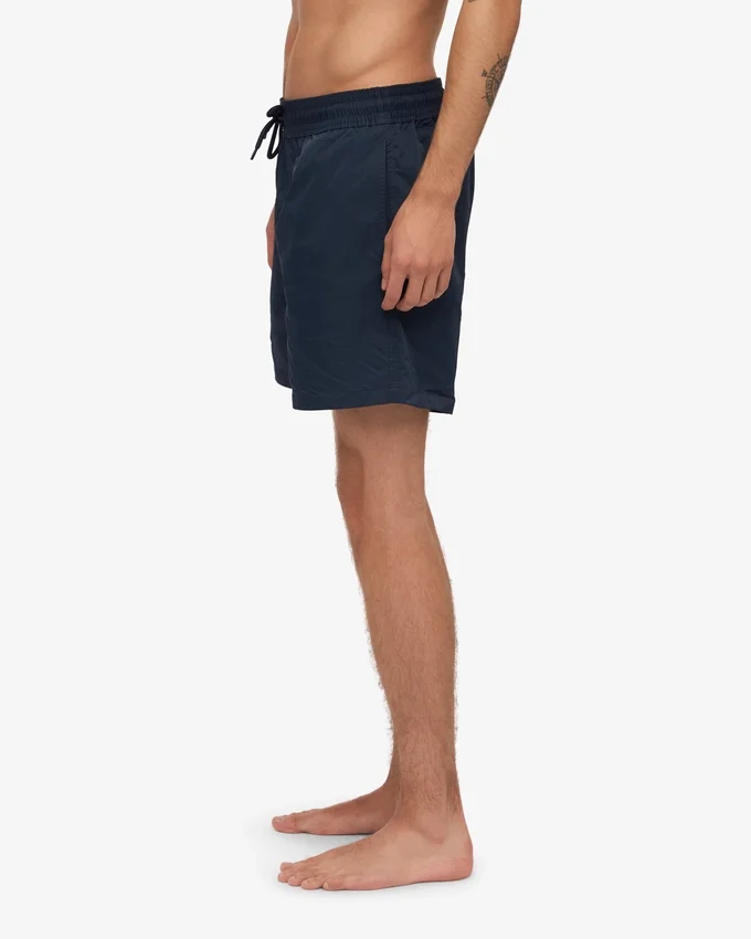 Klassiska badshorts – marinblå