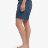 Klassiska badshorts – petrolblå