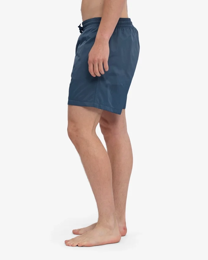Klassiska badshorts – petrolblå