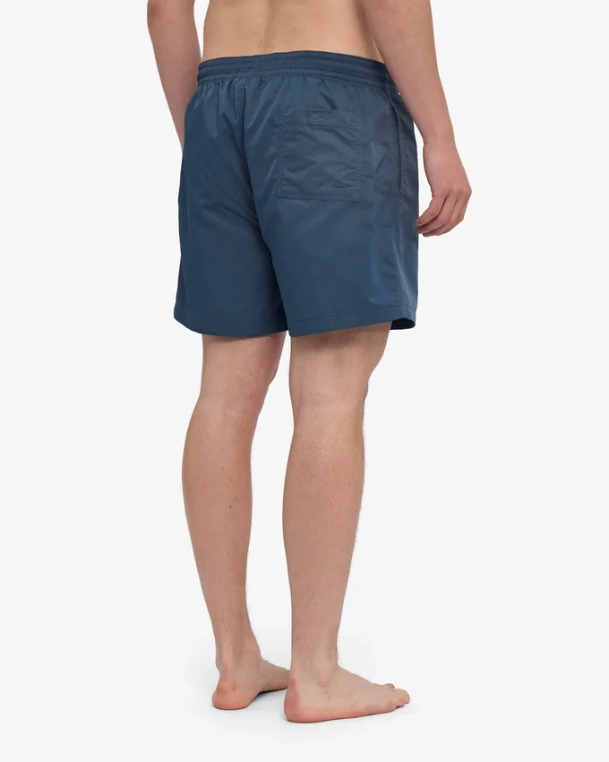 Klassiska badshorts – petrolblå