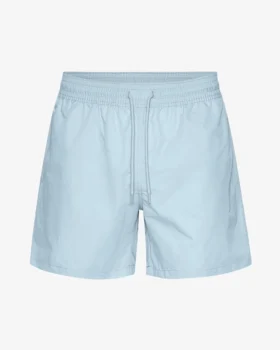 Klassiska badshorts – polarblå