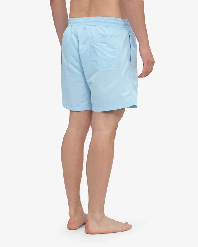 Klassiska badshorts – polarblå