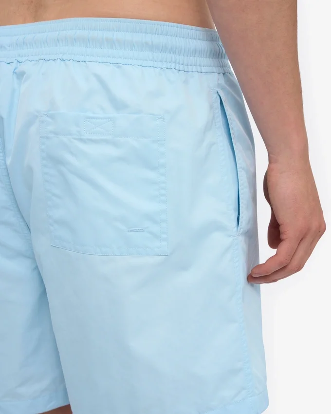 Klassiska badshorts – polarblå