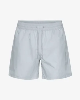 Klassiska badshorts – puderblå