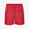 Klassiska badshorts – scharlakansröd