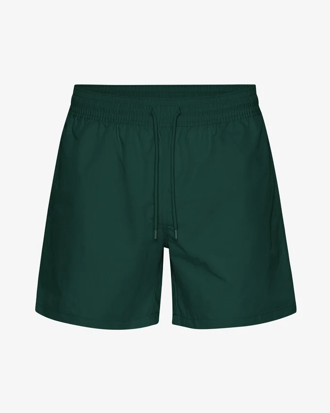 Klassiska badshorts – smaragdgröna