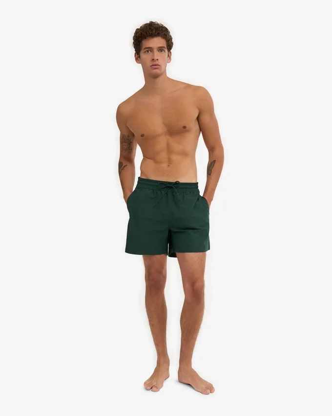 Klassiska badshorts – smaragdgröna