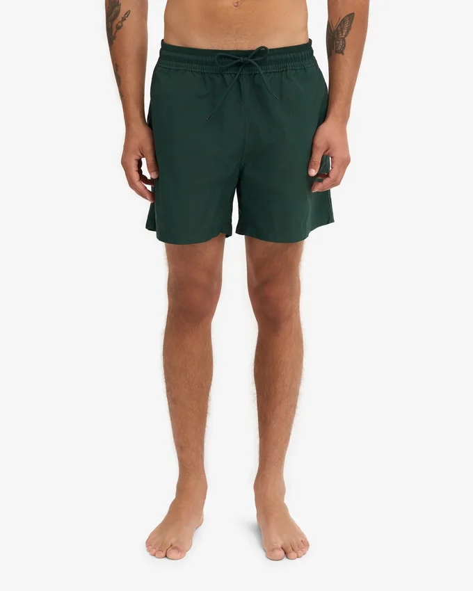 Klassiska badshorts – smaragdgröna