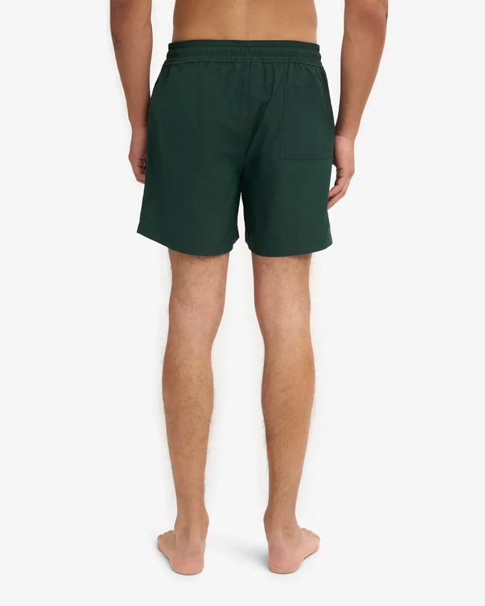 Klassiska badshorts – smaragdgröna