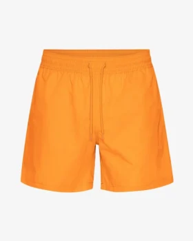 Klassiska badshorts – solig orange