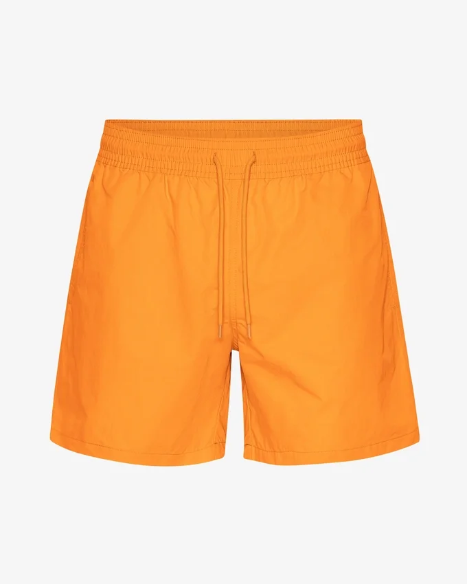 Klassiska badshorts – solig orange