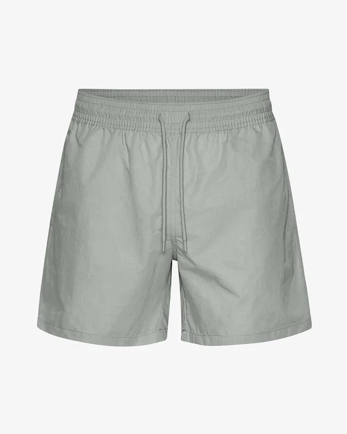 Klassiska badshorts – stålblå